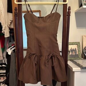 Peppermayo Brown Mini Dress